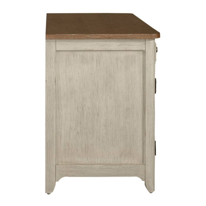 Farmhouse Reimagined Door Credenza in Antique White - Furniture 4 Less (Jacksonville, NC)