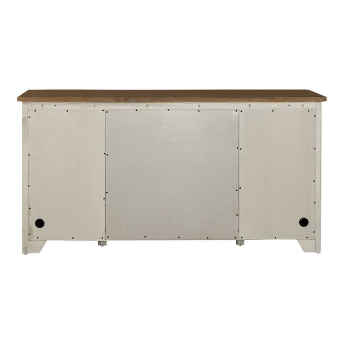 Farmhouse Reimagined Door Credenza in Antique White - Furniture 4 Less (Jacksonville, NC)