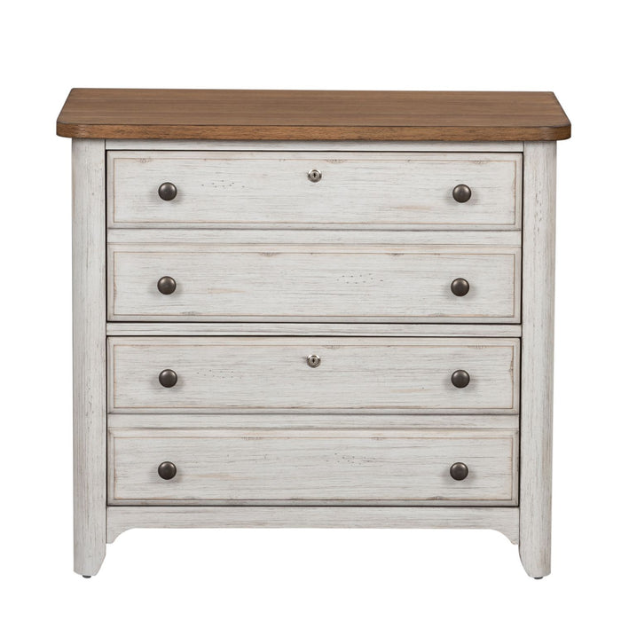 Farmhouse Reimagined Lateral File in Antique White - Furniture 4 Less (Jacksonville, NC)