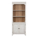 Farmhouse Reimagined Bookcase in Antique White - Furniture 4 Less (Jacksonville, NC)