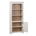 Farmhouse Reimagined Bookcase in Antique White - Furniture 4 Less (Jacksonville, NC)