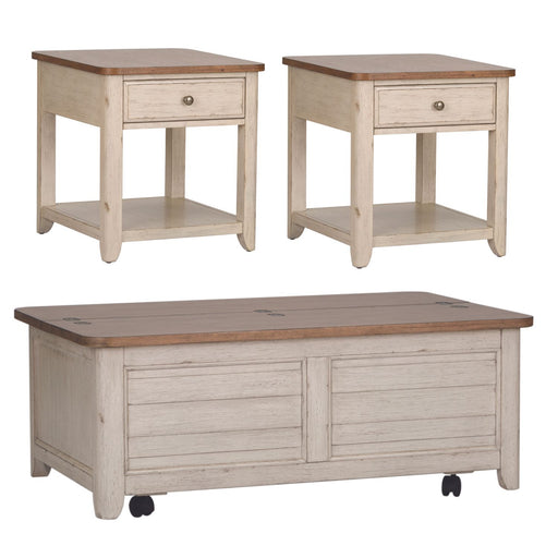 Farmhouse Reimagined Opt 3 Piece Set - Furniture 4 Less (Jacksonville, NC)