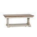 Liberty Farmhouse Reimagined Rectangular Cocktail Table in Antique White - Furniture 4 Less (Jacksonville, NC)