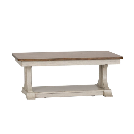 Farmhouse Reimagined Rectangular Cocktail Table in Antique White - Furniture 4 Less (Jacksonville, NC)