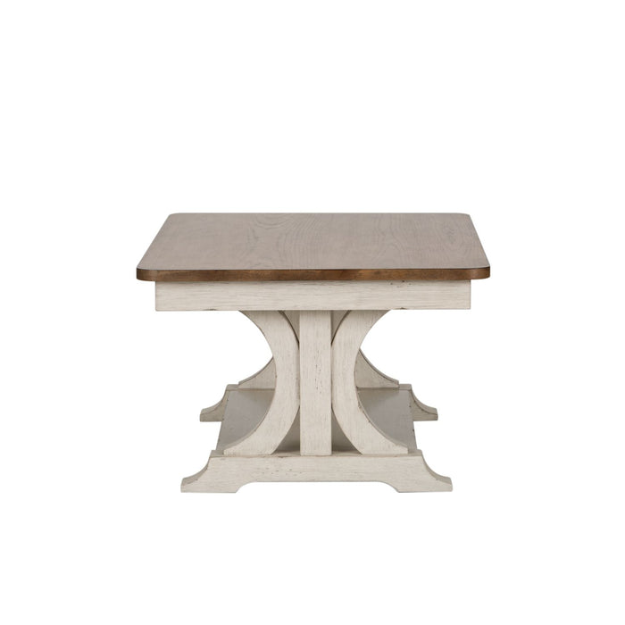 Farmhouse Reimagined Rectangular Cocktail Table in Antique White - Furniture 4 Less (Jacksonville, NC)