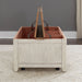Farmhouse Reimagined Storage Trunk in Antique White - Furniture 4 Less (Jacksonville, NC)
