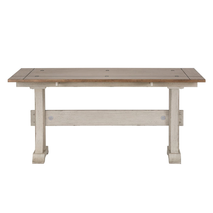 Farmhouse Reimagined Flip Lid Sofa Table in Antique White - Furniture 4 Less (Jacksonville, NC)