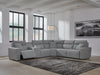 Modmax Reclining Sectional with Console - Furniture 4 Less (Jacksonville, NC)
