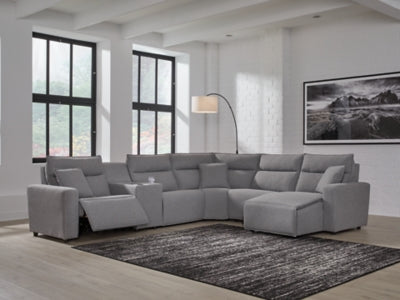 Modmax Power Reclining Sectional with Chaise - Furniture 4 Less (Jacksonville, NC)