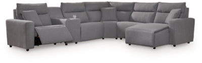 Modmax Power Reclining Sectional with Chaise - Furniture 4 Less (Jacksonville, NC)