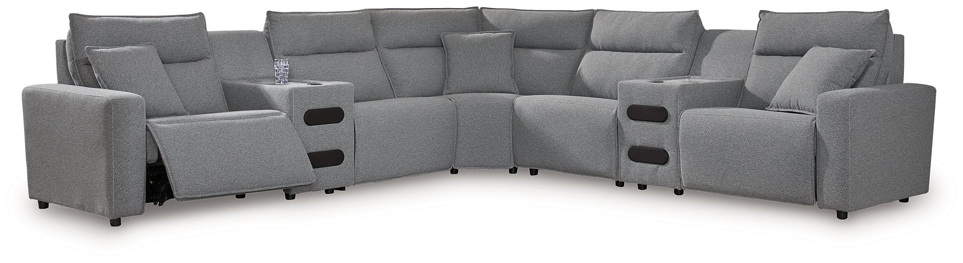 Modmax Power Reclining Sectional with Chaise - Furniture 4 Less (Jacksonville, NC)