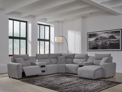 Modmax Power Reclining Sectional with Chaise - Furniture 4 Less (Jacksonville, NC)