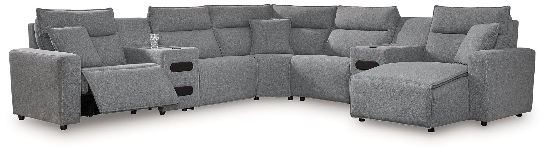 Modmax Power Reclining Sectional with Chaise - Furniture 4 Less (Jacksonville, NC)