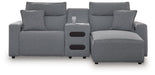 Modmax Power Reclining Sectional with Chaise - Furniture 4 Less (Jacksonville, NC)