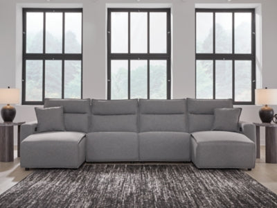 Modmax Power Reclining Sectional with Chaise - Furniture 4 Less (Jacksonville, NC)