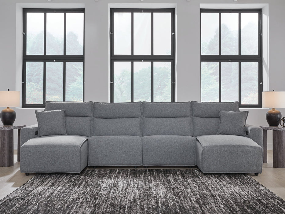Modmax Power Reclining Sectional with Chaise - Furniture 4 Less (Jacksonville, NC)
