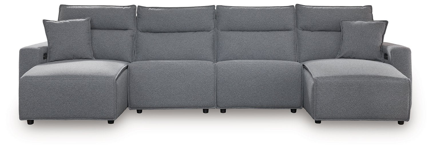 Modmax Power Reclining Sectional with Chaise - Furniture 4 Less (Jacksonville, NC)