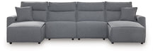 Modmax Power Reclining Sectional with Chaise - Furniture 4 Less (Jacksonville, NC)