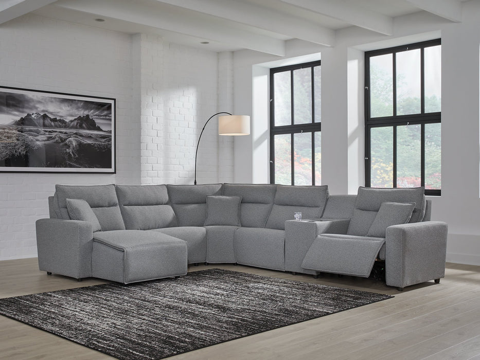 Modmax Power Reclining Sectional with Chaise - Furniture 4 Less (Jacksonville, NC)