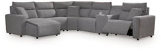 Modmax Power Reclining Sectional with Chaise - Furniture 4 Less (Jacksonville, NC)