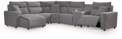 Modmax Power Reclining Sectional with Chaise - Furniture 4 Less (Jacksonville, NC)