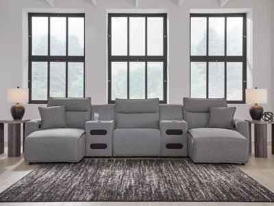 Modmax Power Reclining Sectional with Chaise - Furniture 4 Less (Jacksonville, NC)