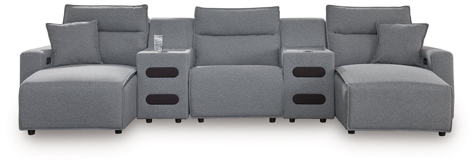 Modmax Power Reclining Sectional with Chaise - Furniture 4 Less (Jacksonville, NC)