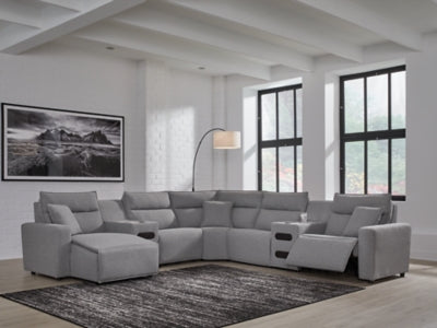 Modmax Power Reclining Sectional with Chaise - Furniture 4 Less (Jacksonville, NC)