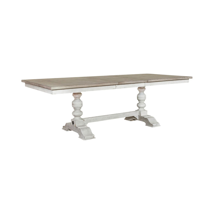 Whitney 5 Piece Trestle Table Set - Furniture 4 Less (Jacksonville, NC)