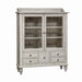 Whitney Display Cabinet in Weathered Gray - Furniture 4 Less (Jacksonville, NC)