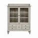 Whitney Display Cabinet in Weathered Gray - Furniture 4 Less (Jacksonville, NC)