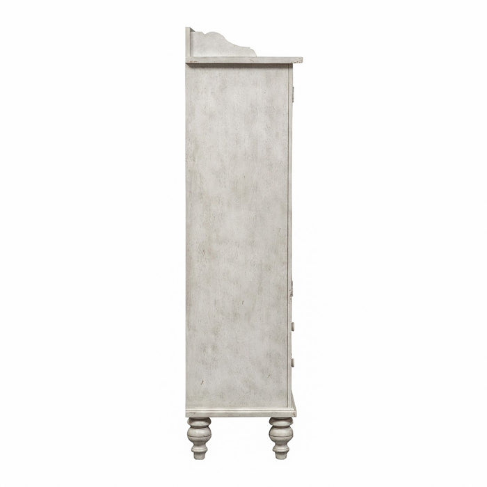 Whitney Display Cabinet in Weathered Gray - Furniture 4 Less (Jacksonville, NC)