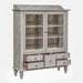Whitney Display Cabinet in Weathered Gray - Furniture 4 Less (Jacksonville, NC)