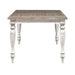 Whitney Rectangular Leg Table in Weathered Gray - Furniture 4 Less (Jacksonville, NC)