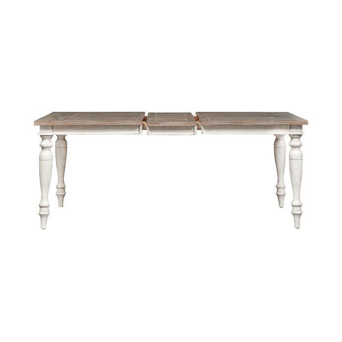 Whitney Rectangular Leg Table in Weathered Gray - Furniture 4 Less (Jacksonville, NC)