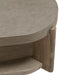 Affinity Oval Cocktail Table in Dusty Taupe with Concrete Top - Furniture 4 Less (Jacksonville, NC)