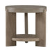 Affinity Round End Table in Dusty Taupe with Concrete Top - Furniture 4 Less (Jacksonville, NC)