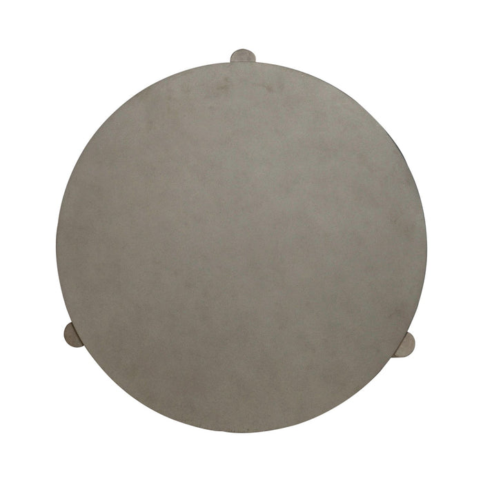 Affinity Round End Table in Dusty Taupe with Concrete Top - Furniture 4 Less (Jacksonville, NC)