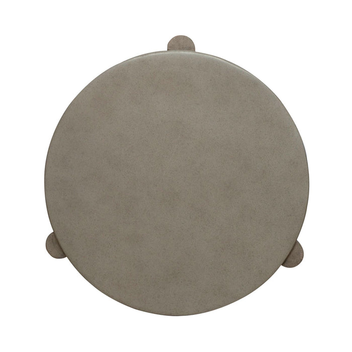Affinity Chairside Table in Dusty Taupe with Concrete Top - Furniture 4 Less (Jacksonville, NC)