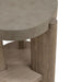 Affinity Chairside Table in Dusty Taupe with Concrete Top - Furniture 4 Less (Jacksonville, NC)