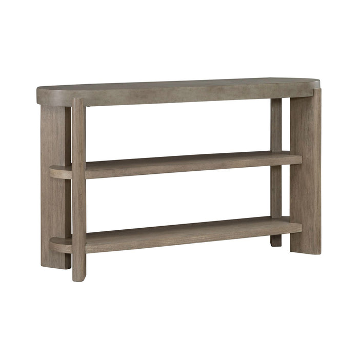 Affinity Sofa Table in Dusty Taupe with Concrete Top - Furniture 4 Less (Jacksonville, NC)