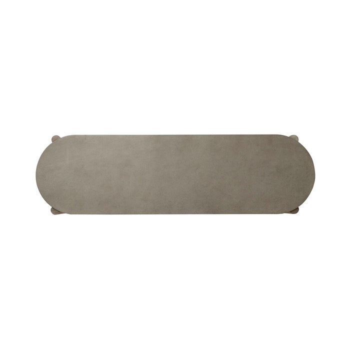 Affinity Sofa Table in Dusty Taupe with Concrete Top - Furniture 4 Less (Jacksonville, NC)