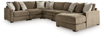 Camellia-Court Sectional with Chaise - Furniture 4 Less (Jacksonville, NC)