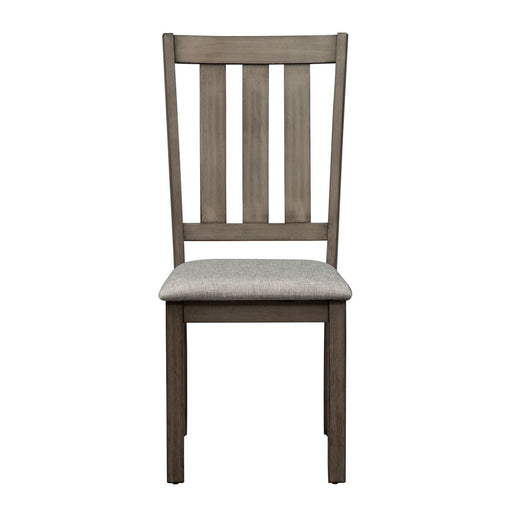 Liberty Furniture Tanners Creek Slat Back Side Chair (RTA) in Greystone (Set of 2) - Furniture 4 Less (Jacksonville, NC)