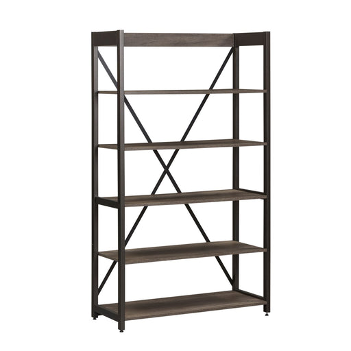 Tanners Creek Bookcase in Greystone - Furniture 4 Less (Jacksonville, NC)