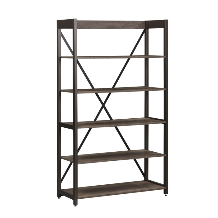 Tanners Creek Bookcase in Greystone - Furniture 4 Less (Jacksonville, NC)