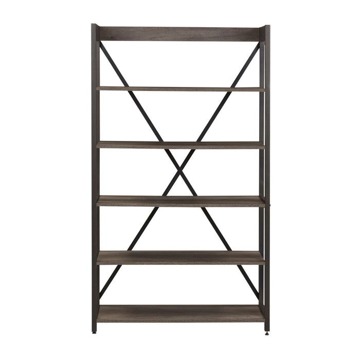 Tanners Creek Bookcase in Greystone - Furniture 4 Less (Jacksonville, NC)