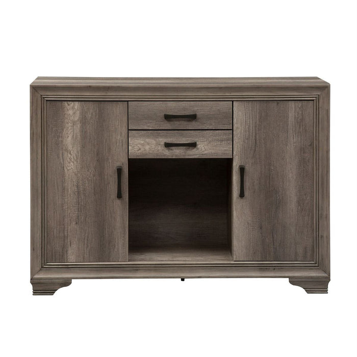 Liberty Furniture Tanners Creek Server in Greystone - Furniture 4 Less (Jacksonville, NC)