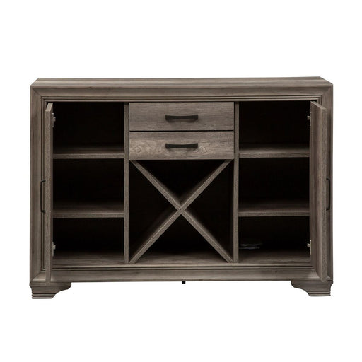 Liberty Furniture Tanners Creek Server in Greystone - Furniture 4 Less (Jacksonville, NC)