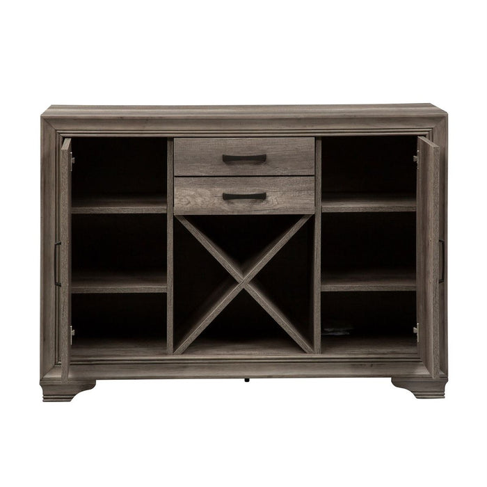 Liberty Furniture Tanners Creek Server in Greystone - Furniture 4 Less (Jacksonville, NC)
